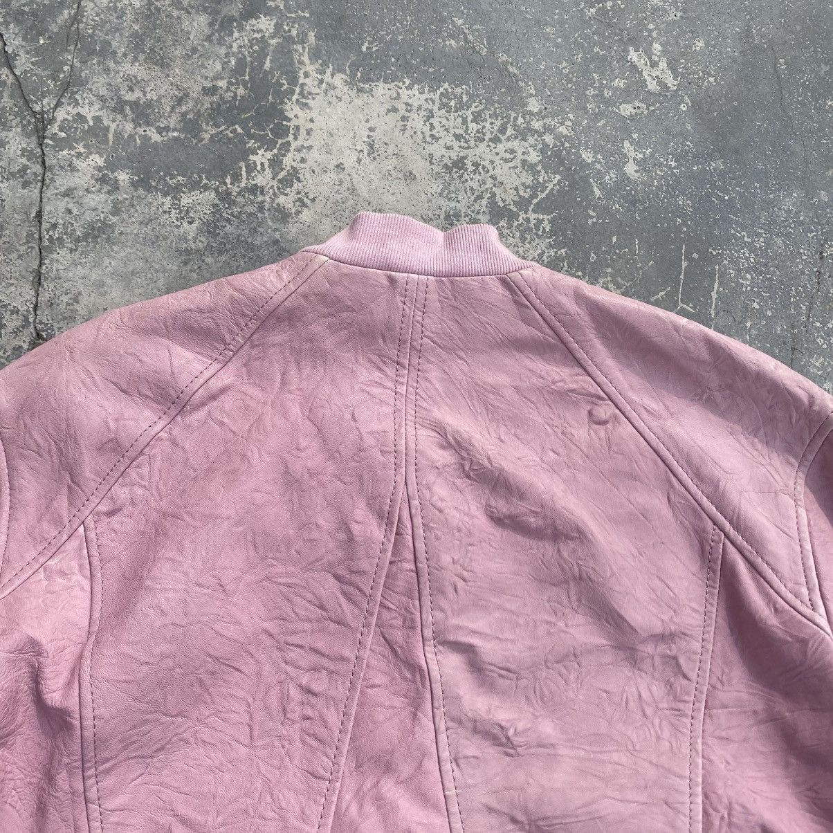 Helmut Lang HELMUT LANG Faded Pink Leather Jacket Size S / US 4 / IT 40 - 4 Thumbnail