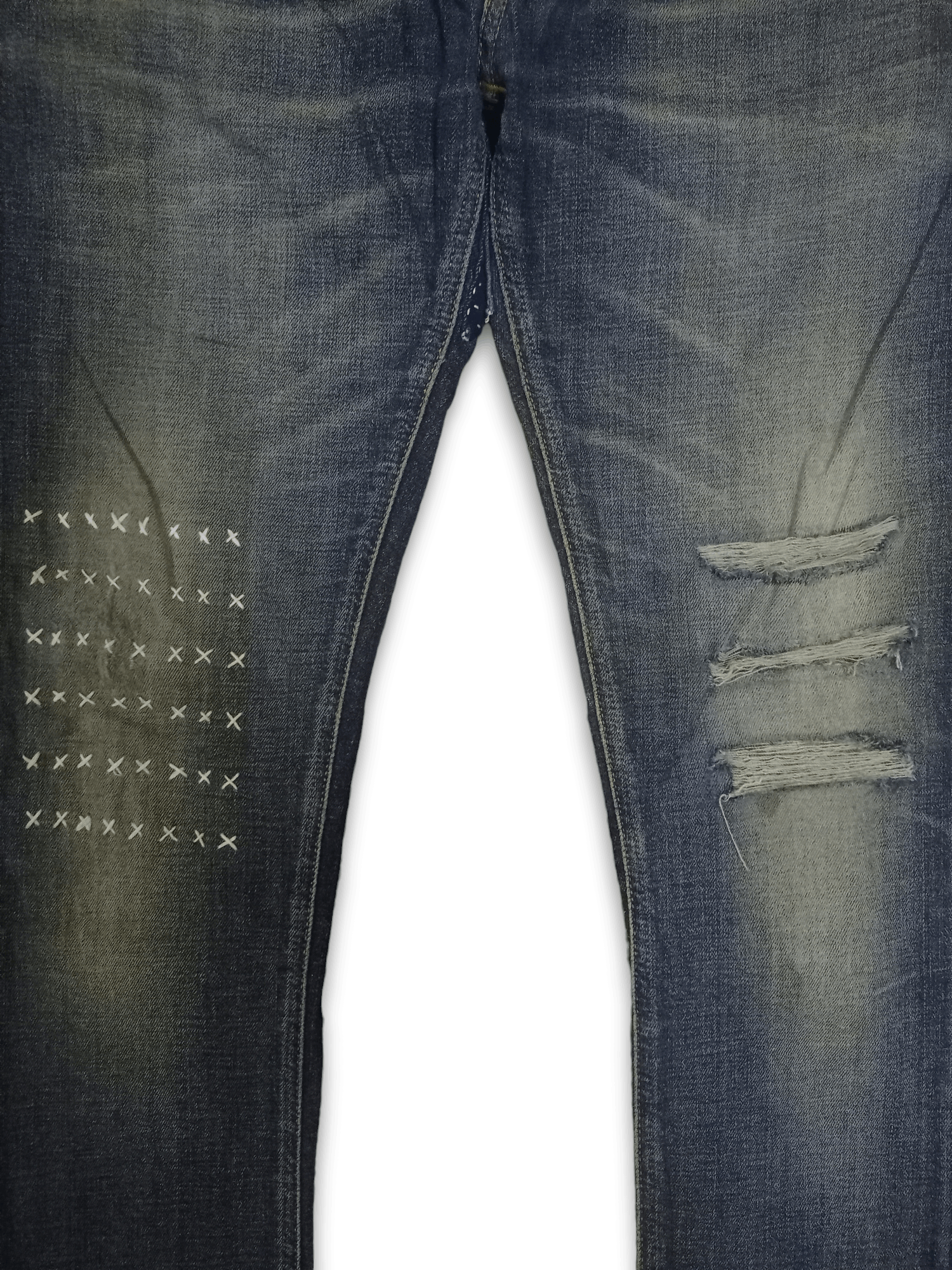 Nudie Jeans Vintage Nudie Mud Wash Slim Fit Distressed Jeans Size US 31 - 6 Thumbnail