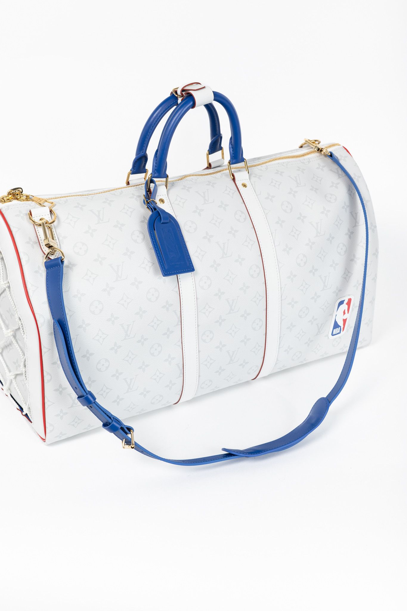 Louis Vuitton × NBA Louis Vuitton Keepall 55 Bandouliere Basketball Monogram Bag Size ONE SIZE - 6 Thumbnail