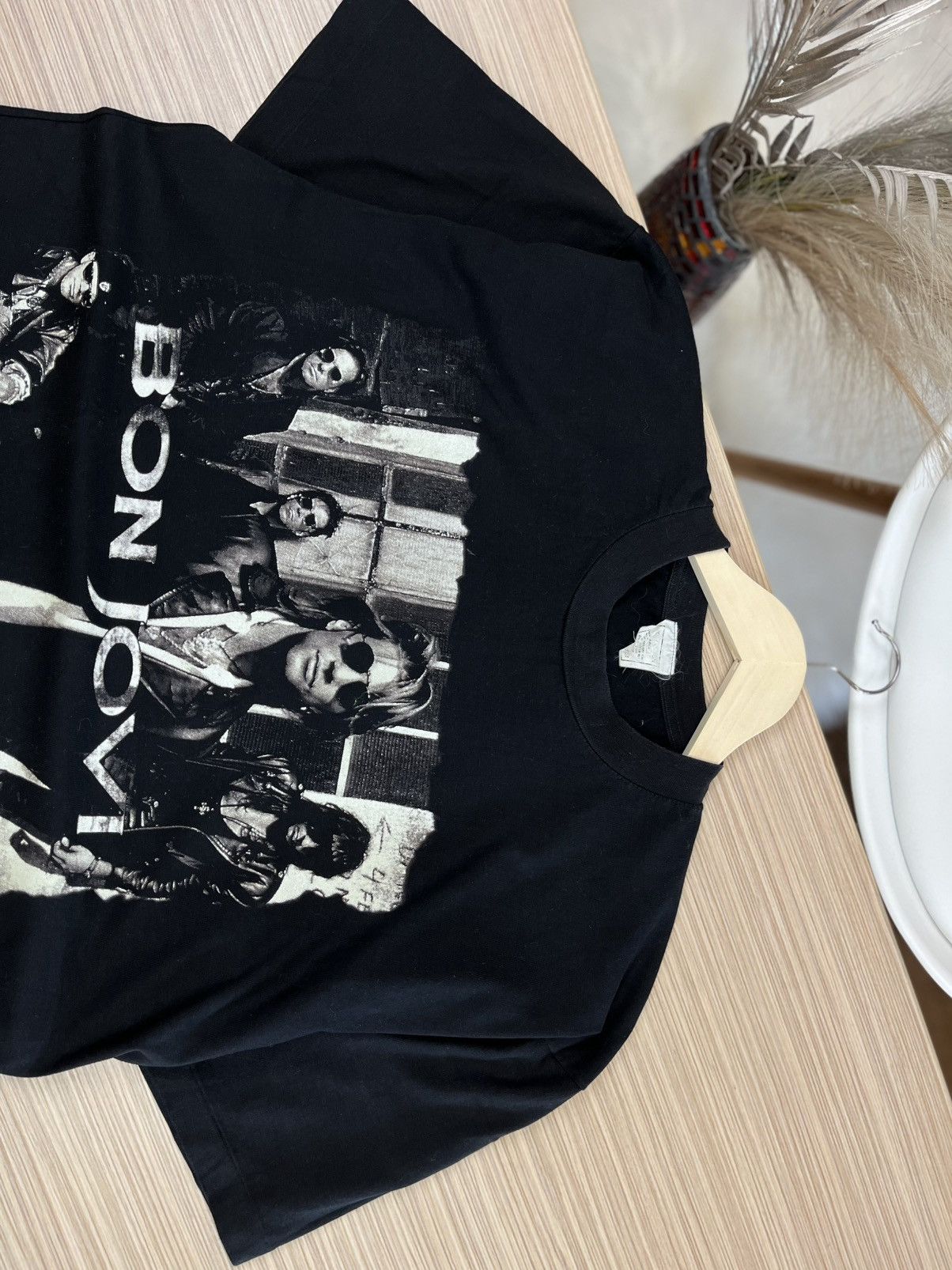 Band Tees Bon Jovi 1992 Keep the Faith Brockum Single Stitch Vintage Size US L / EU 52-54 / 3 - 3 Thumbnail