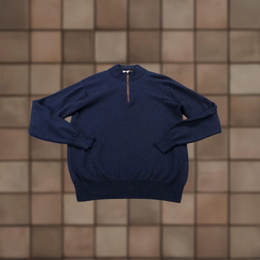 Peter Millar Peter Millar Jacket Mens M Blue Merino Wool Performance Golf Stretch Pullover Size US M / EU 48-50 / 2 - 1 Thumbnail