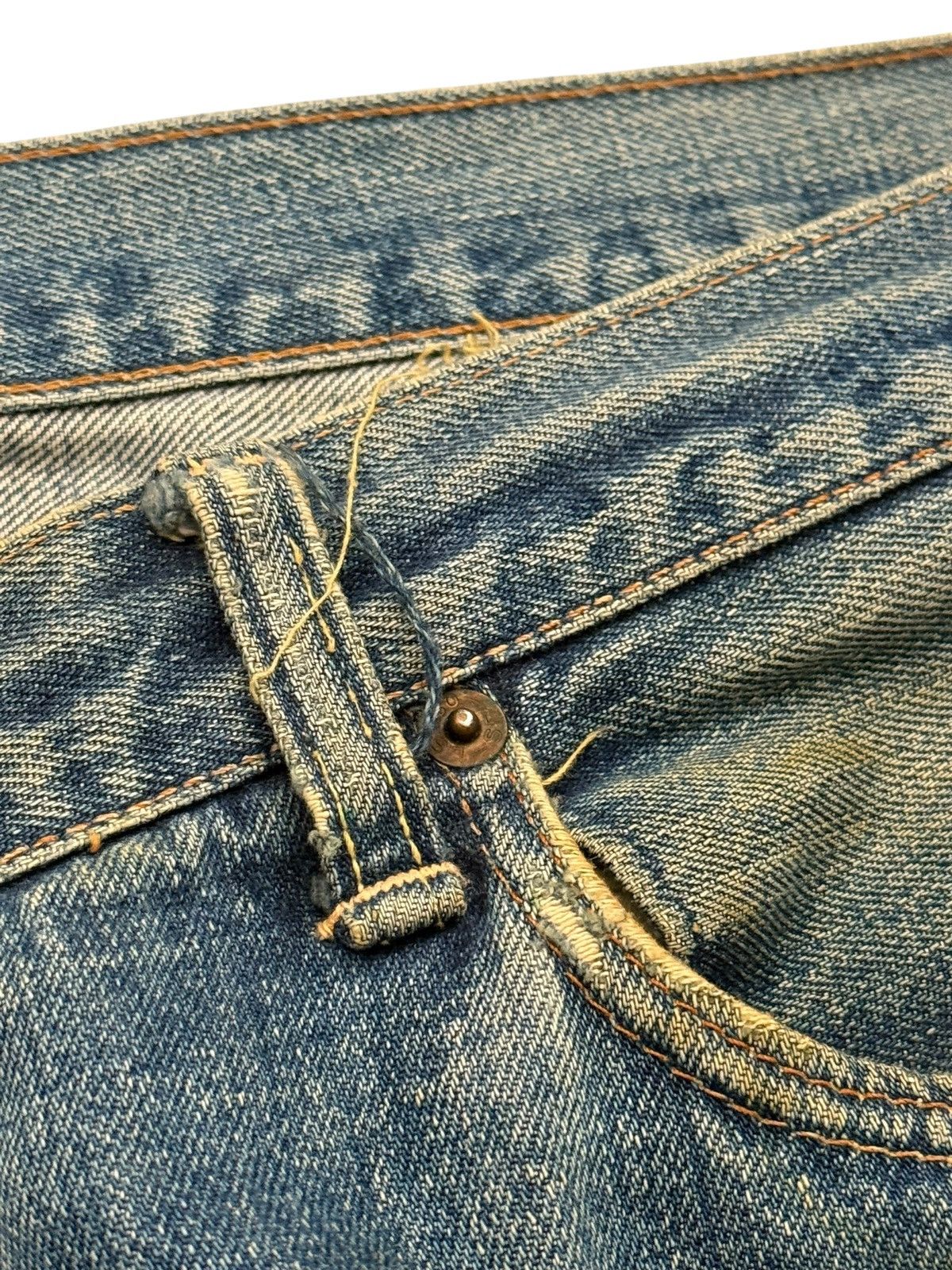 Levi's RARE OG 1960’s Big E Levi’s 501 Oil Splash Selvedge Denim Size US 38 / EU 54 - 12 Thumbnail