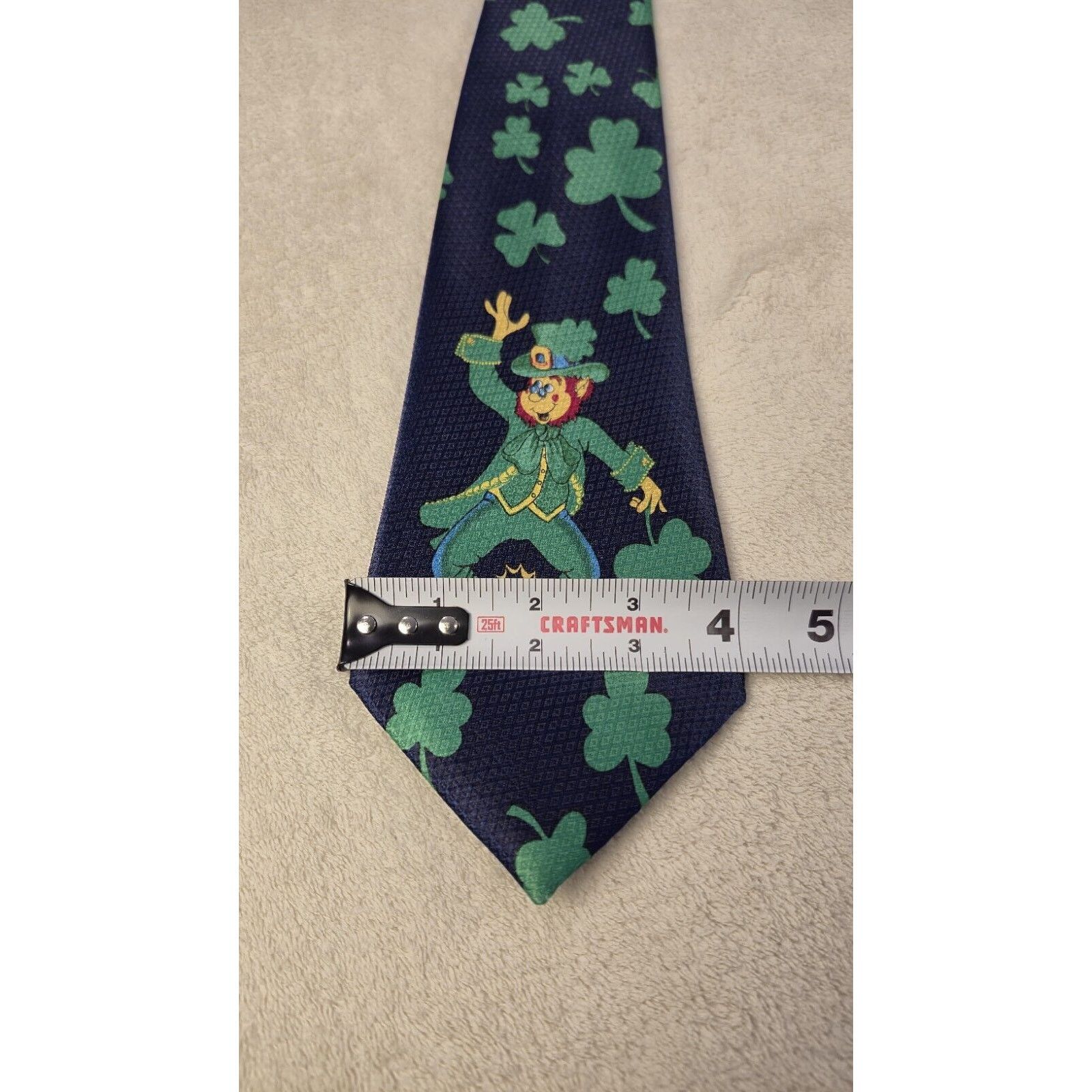 & Other Stories Dino Romano Mens Green St Patricks Day Party Necktie 59x4 Size ONE SIZE - 8 Thumbnail