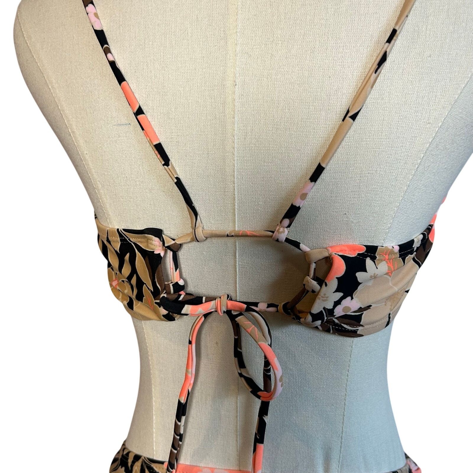 Other × Target Basics Brown Black String Bikini Set Adjustable Triangle Top Large Size ONE SIZE - 6 Thumbnail
