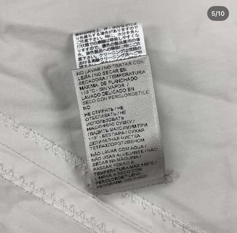 Limestone Bias Cut Cotton Slanted Zip-Up