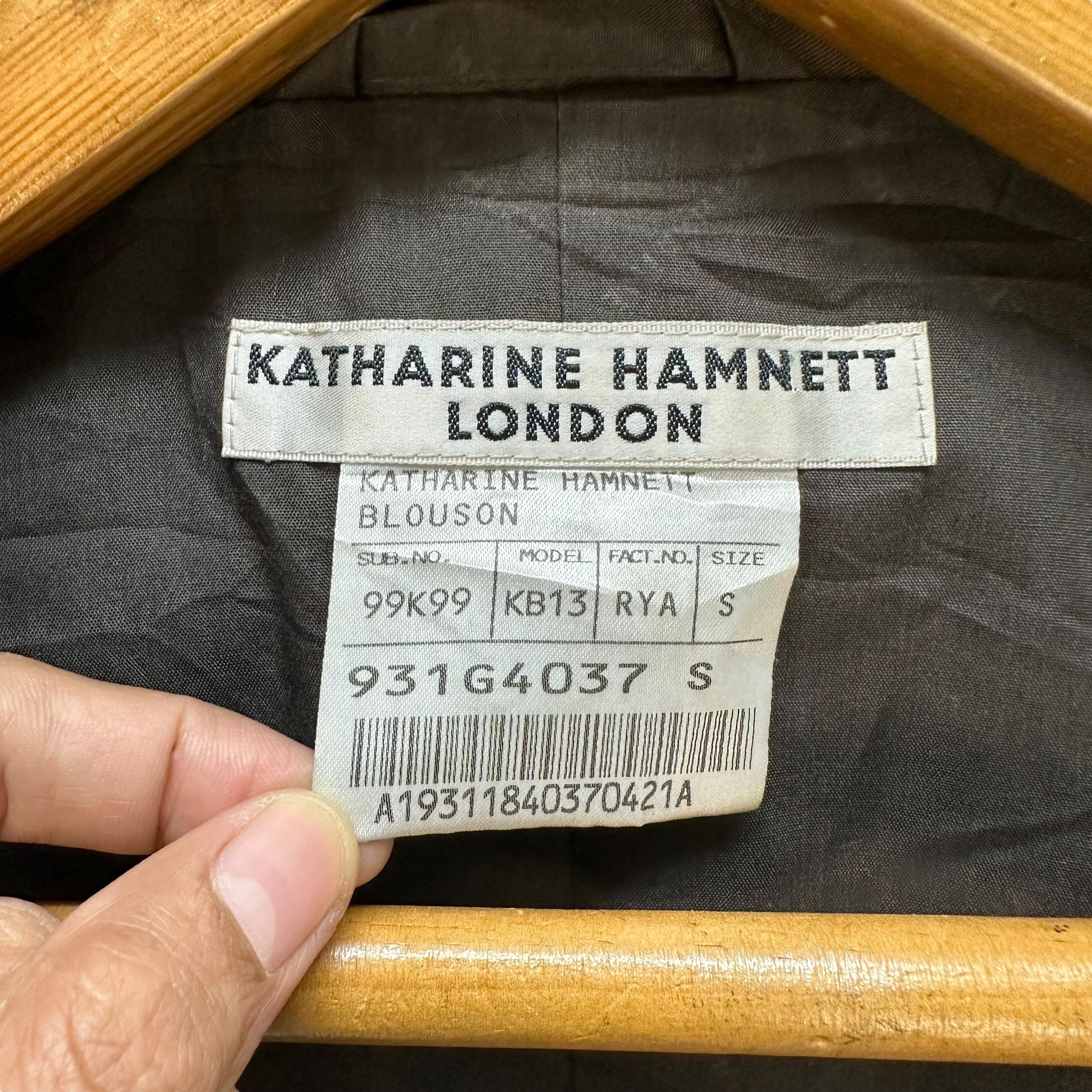 Katharine Hamnett London KATHARINE HAMNETT LONDON Cotton Casual Jacket #95-1457 Size US S / EU 44-46 / 1 - 8 Thumbnail