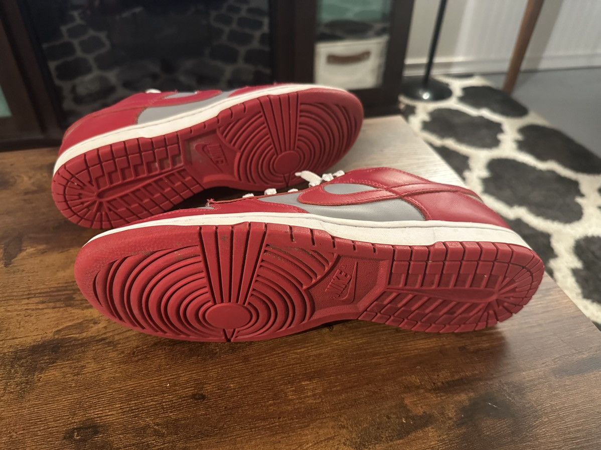 Nike Nike Dunk Low Retro UNLV (2021) Grey and Varsity Red Size US 12 / EU 45 - 8 Thumbnail