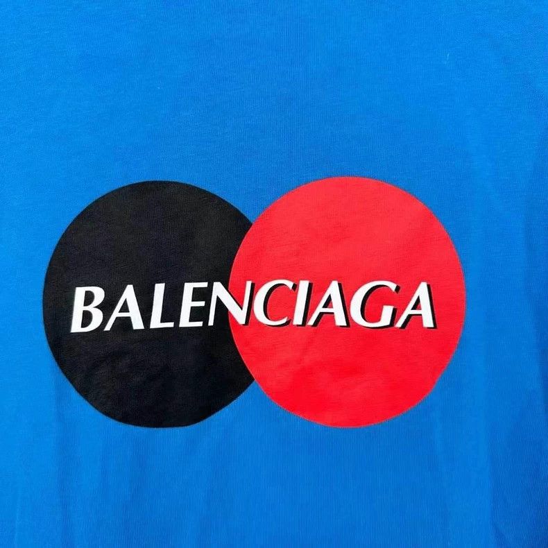 Balenciaga Balenciaga Blue MasterCard Short Sleeve Size US S / EU 44-46 / 1 - 3 Thumbnail