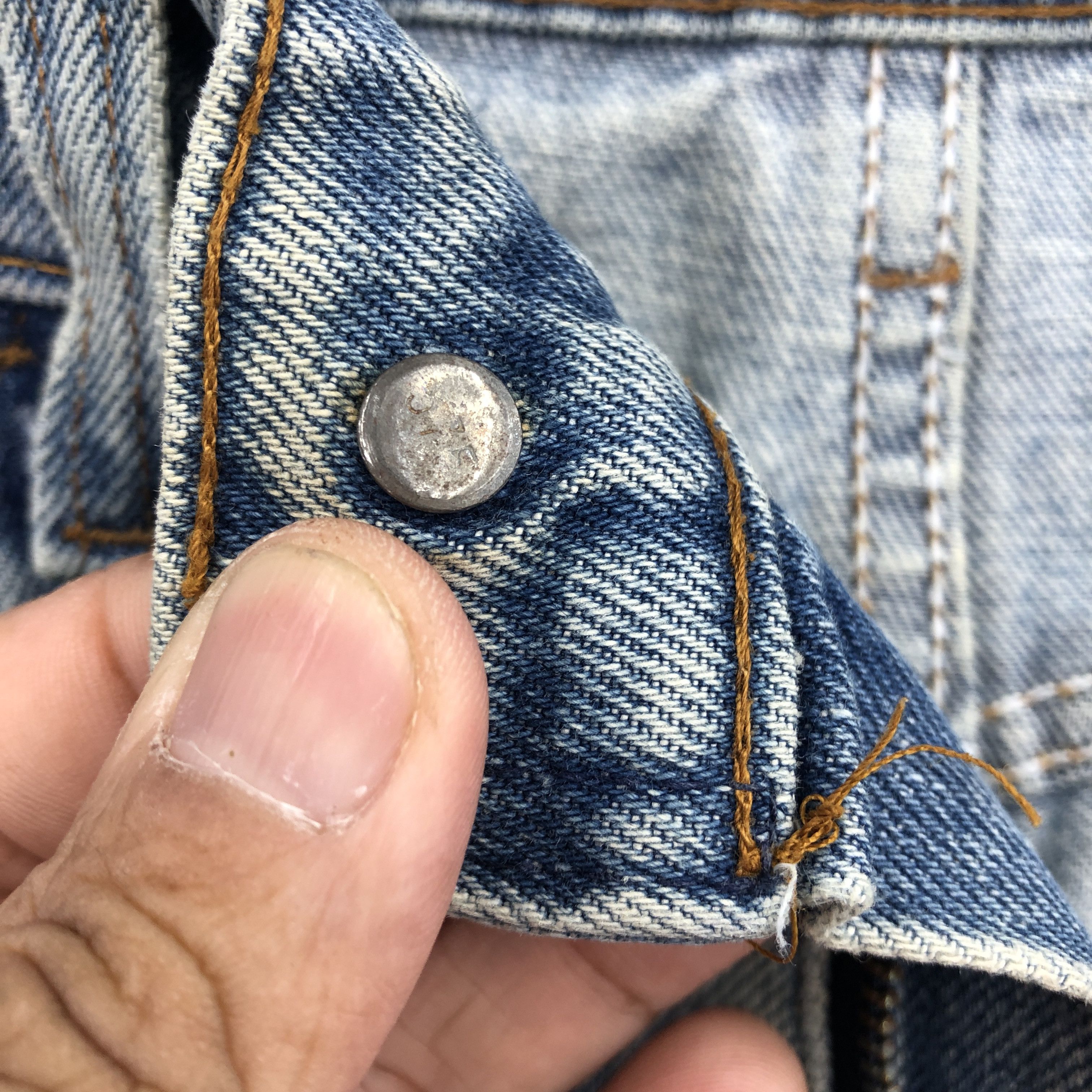 Levi's Vintage Levis Flare Orange Tab Jeans Dirty Levis Faded Denim Size US 30 / EU 46 - 7 Thumbnail