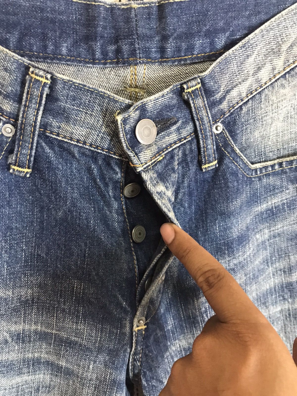 wjk 🔥RARELY🔥FLARED WJK CURVE BANANA DENIM VERY RARE ISPIRED LGB Size US 29 - 3 Thumbnail
