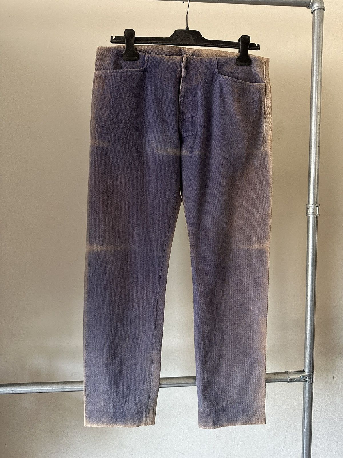 Maison Margiela SS2014 Maison Margiela Blue Sun Faded Pant Size US 32 / EU 48 - 3 Thumbnail