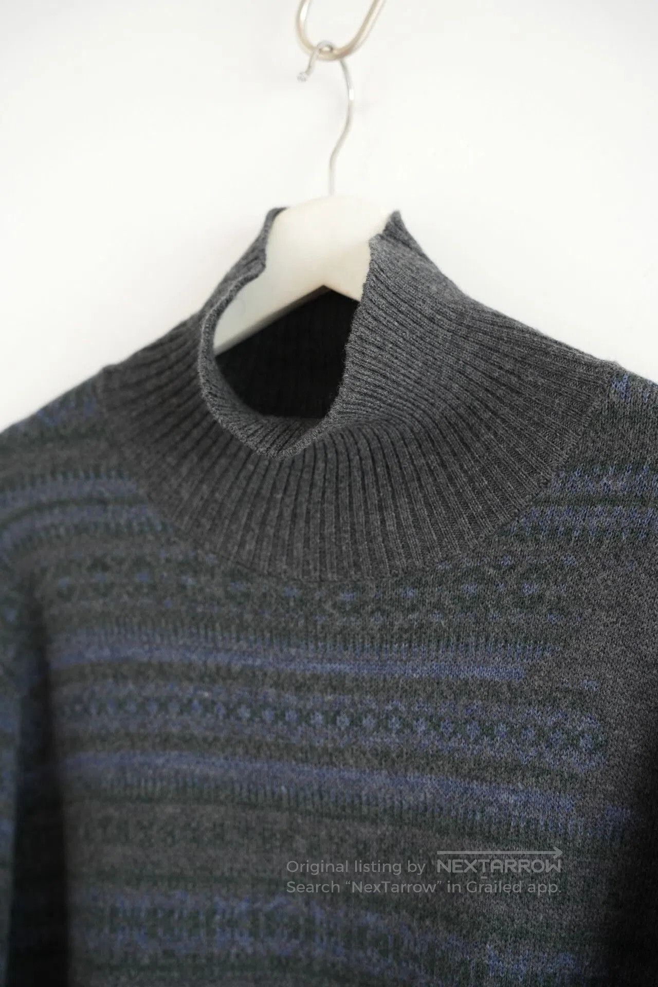 Yohji Yamamoto yohji yamamoto striped turtleneck sweater. Size US L / EU 52-54 / 3 - 4 Thumbnail