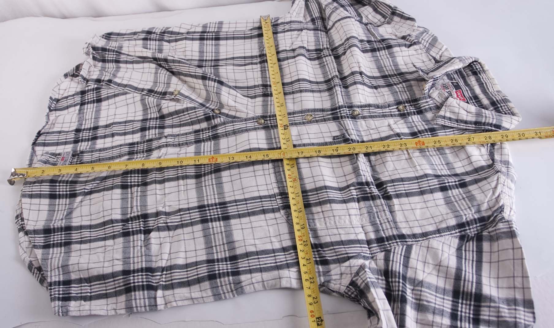 Levi's Levis Shirt Flannel Size M White / Gray Plaid Size US M / EU 48-50 / 2 - 4 Thumbnail