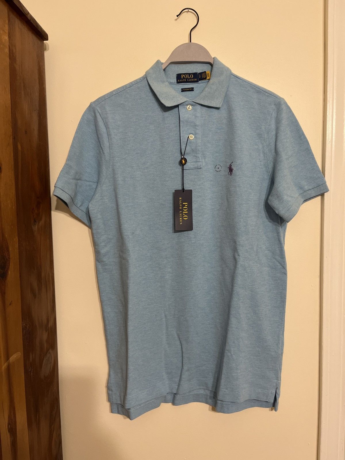Polo Ralph Lauren NWT Light Blue Classic Polo S Size US S / EU 44-46 / 1 - 1 Thumbnail