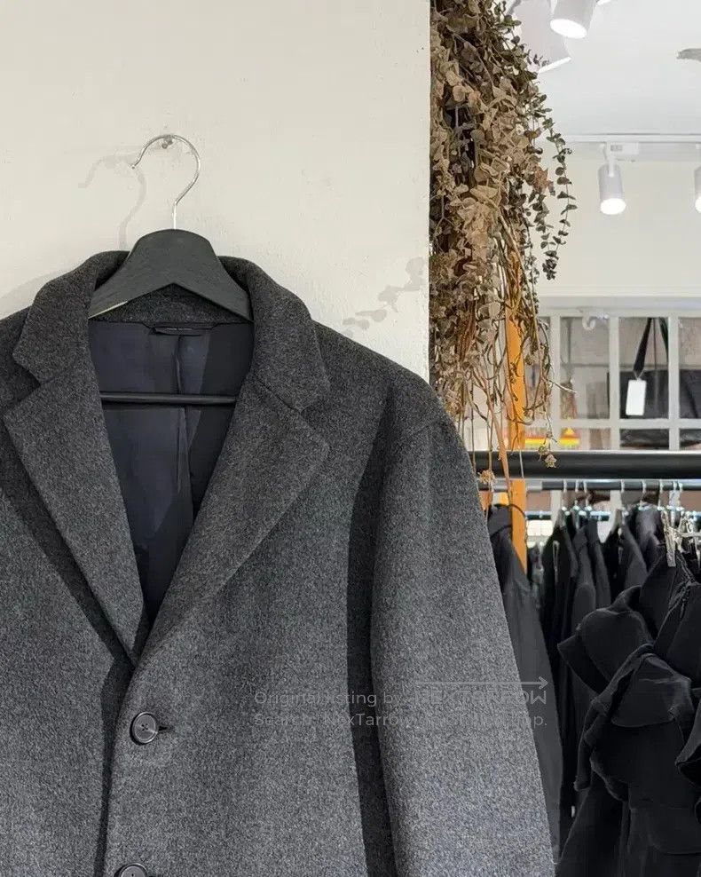 Jil Sander Jil Sander size 48 Grey Single-breasted Wool Coat Size US M / EU 48-50 / 2 - 3 Thumbnail