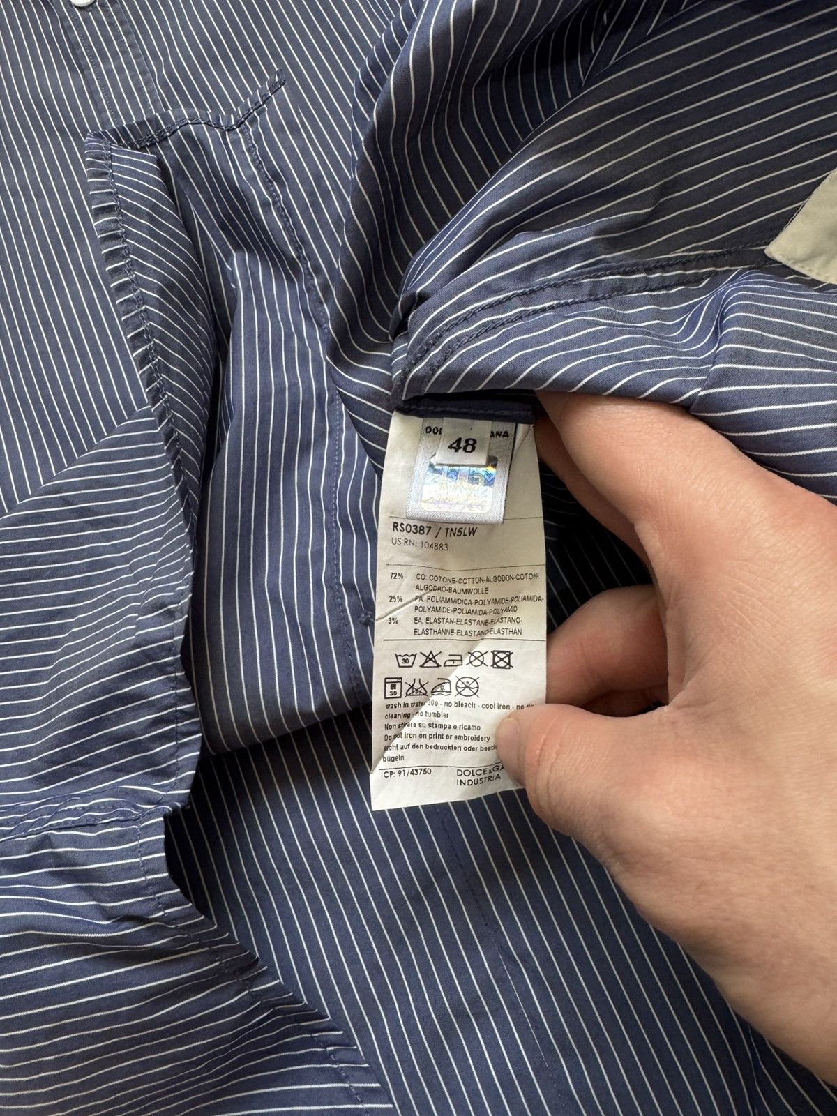 Dolce & Gabbana Dolce & Gabanna Stripped Shirt 48 Size US M / EU 48-50 / 2 - 4 Thumbnail