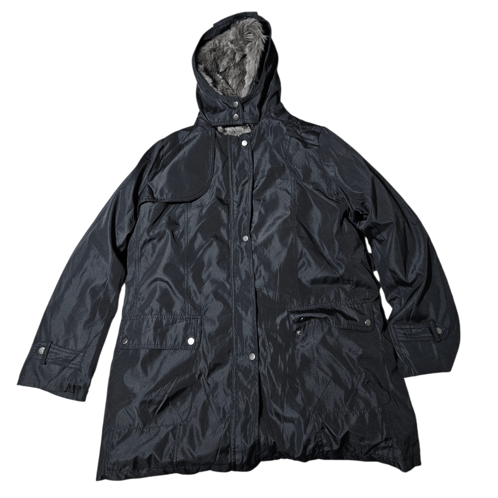 Other Womens L Parka 4 In 1 Removable Liner Reversible Faux Fur Size L / US 10 / IT 46 - 14 Thumbnail