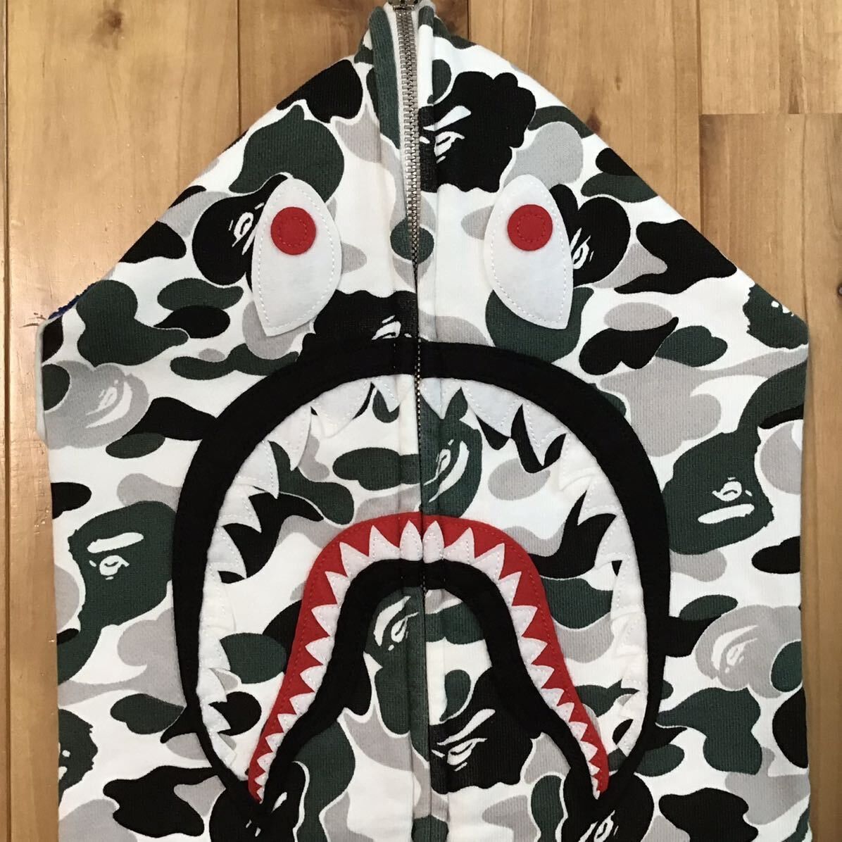 Bape × Nigo 🔥Kyoto city camo🔥 BAPE shark full zip hoodie a bathing ape Size US L / EU 52-54 / 3 - 3 Thumbnail