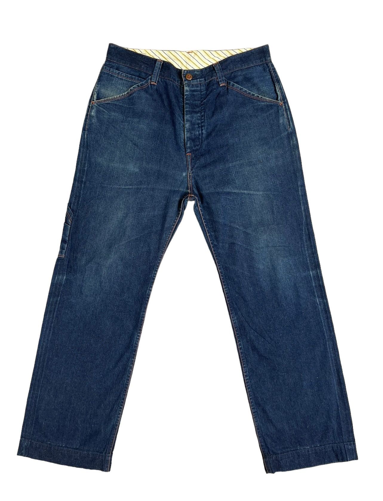 KATO Japan Faded Indigo Denim Work Pant