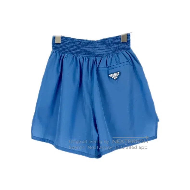 Other Prada Blue metal triangle label nylon boxing shorts Size US 26 / EU 42 - 2 Thumbnail