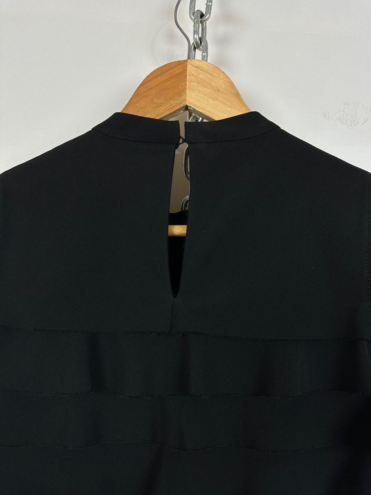 Miu Miu Miu Miu Black Layered Sleeveless Ruffle Textured Dress Size S / US 4 / IT 40 - 16 Thumbnail