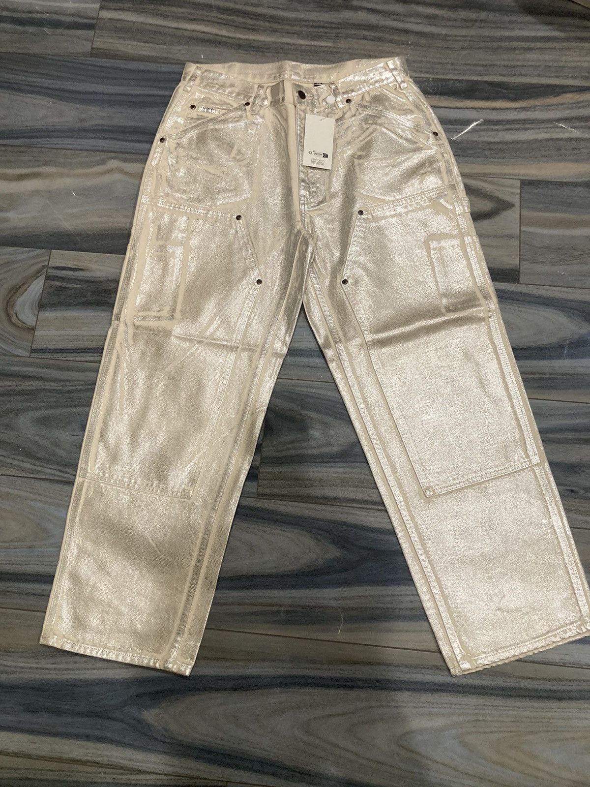 Supreme Supreme 2024SS x Maison Margiela foil double knee paint pant |  Grailed