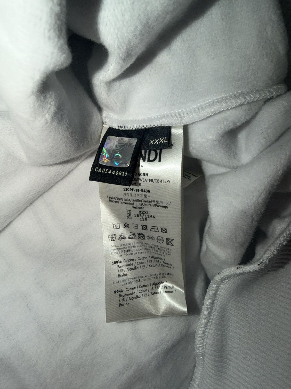 Fendi Fendi 3D Logo Hoodie Size US XXL / EU 58 / 5 - 14 Thumbnail