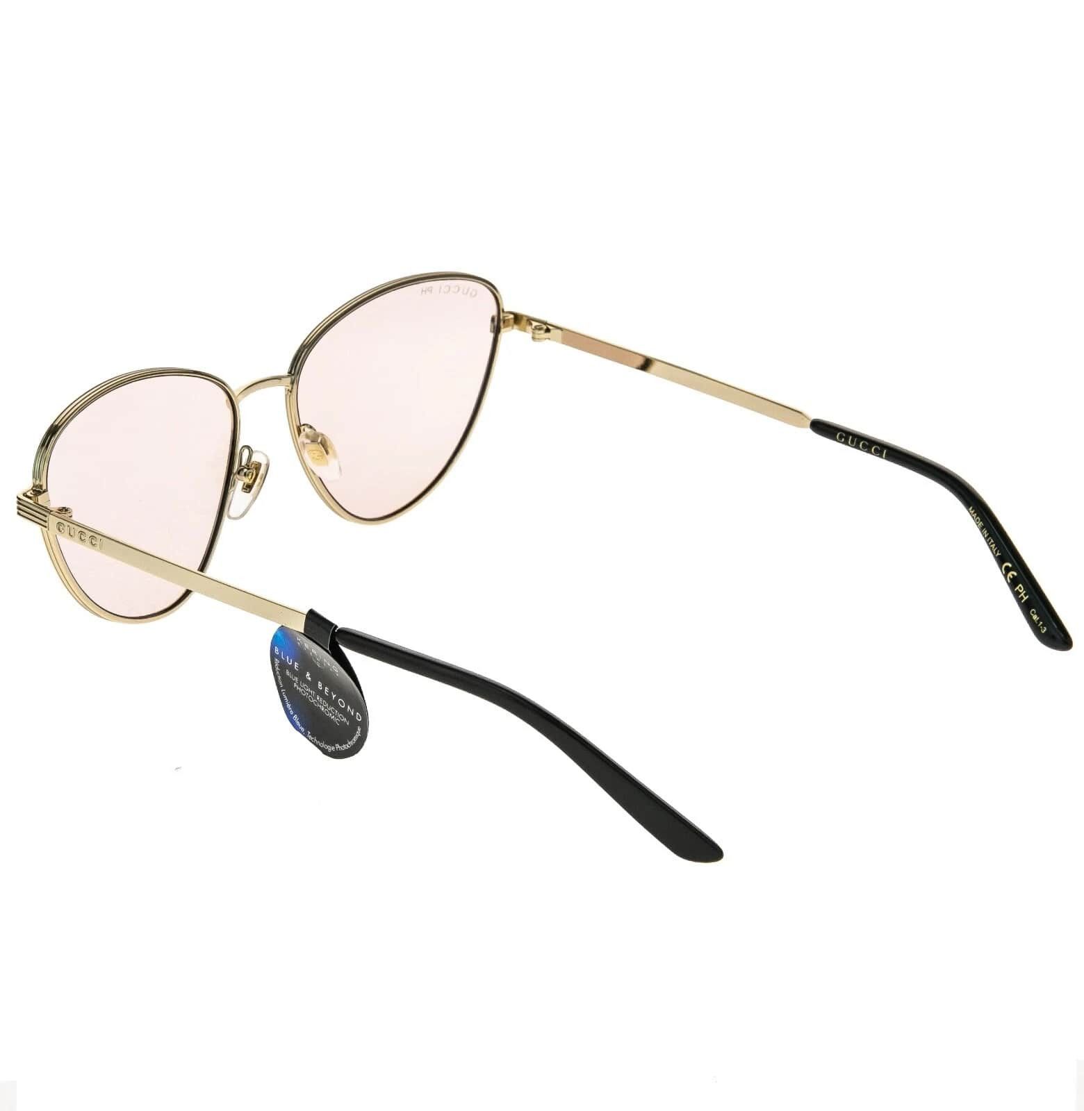 Gucci GUCCI GG0803S 0803 Gold Pink Photochromic 005 Sunglasses Size ONE SIZE - 10 Thumbnail
