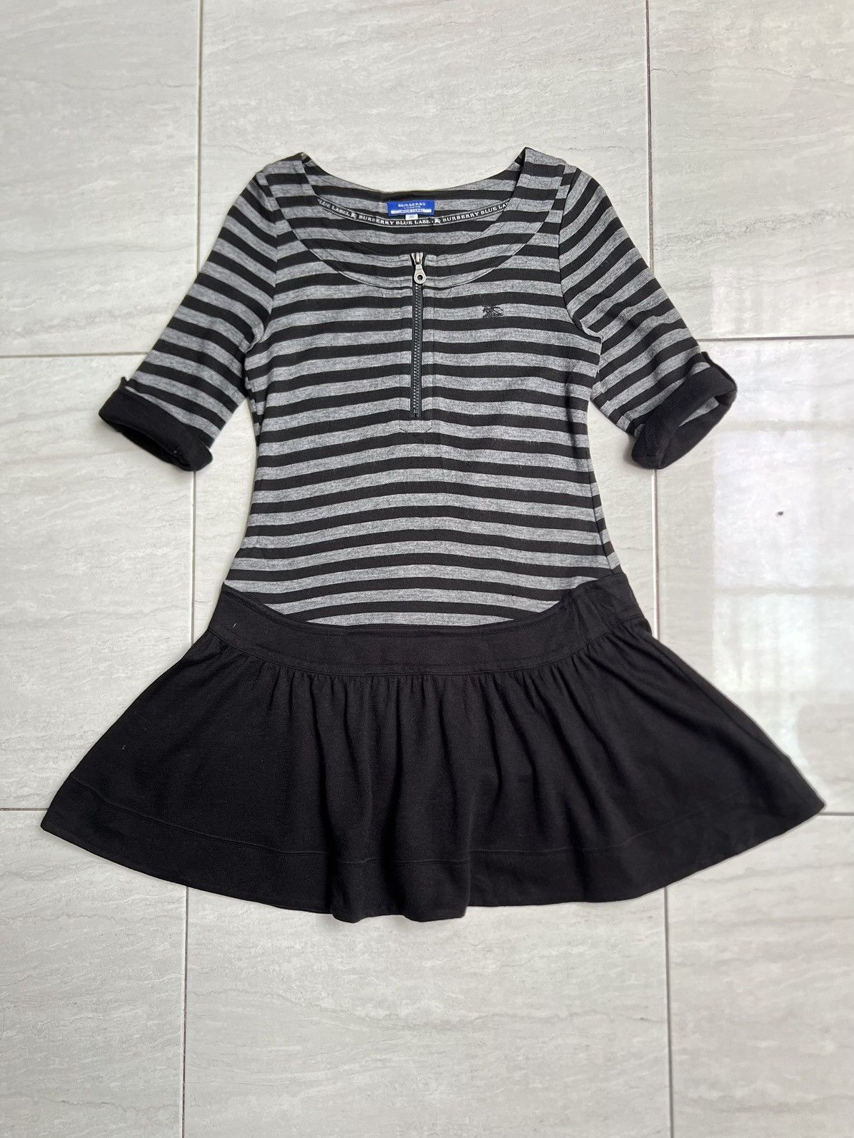 Burberry BURBERRY Striped Midi Dress Size XS / US 0-2 / IT 36-38 - 11 Thumbnail