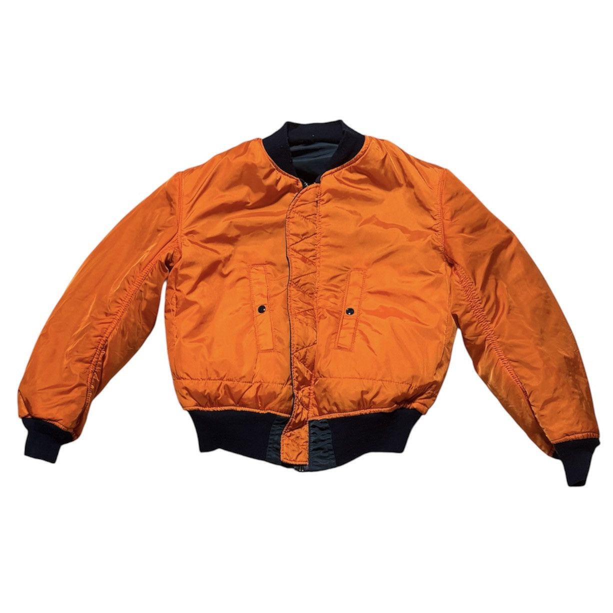 Alpha Industries 1990s USAF REVERSIBLE BOMBER JACKET Size US M / EU 48-50 / 2 - 8 Thumbnail