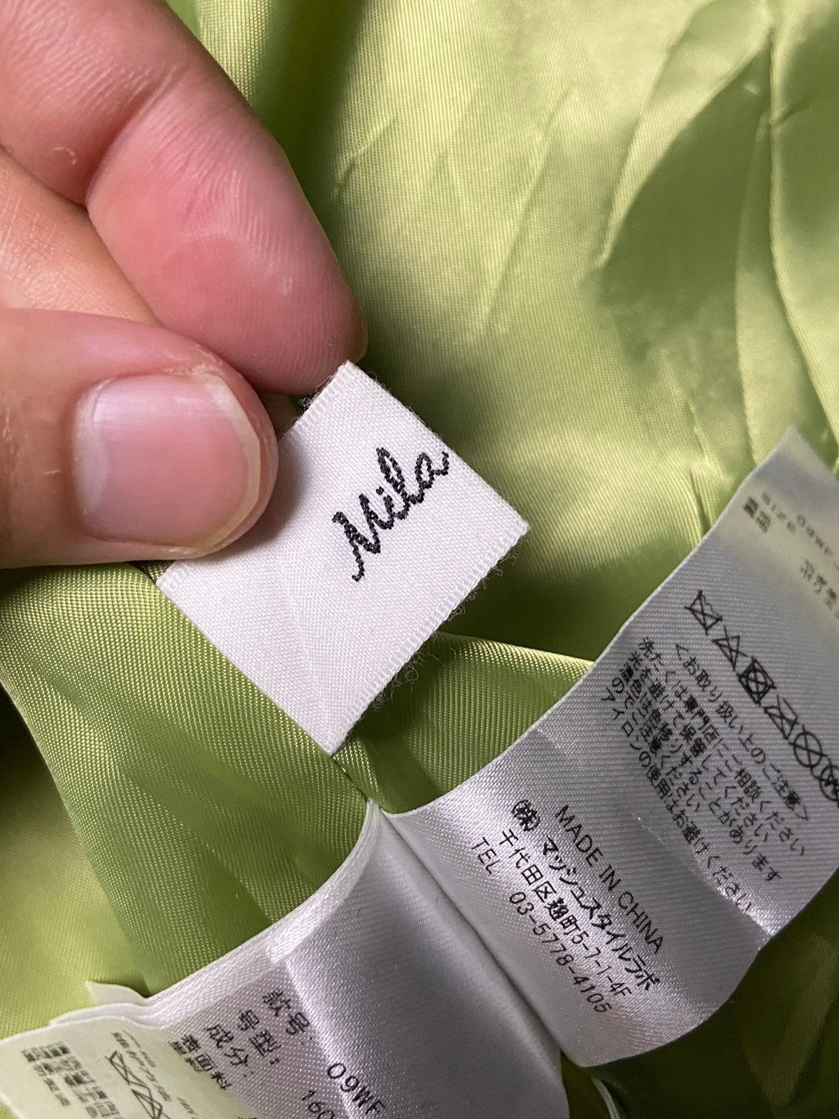 Japanese Brand MILA OWEN Goat Leather Crop Jacket (141) Size US XXS / EU 40 - 9 Thumbnail