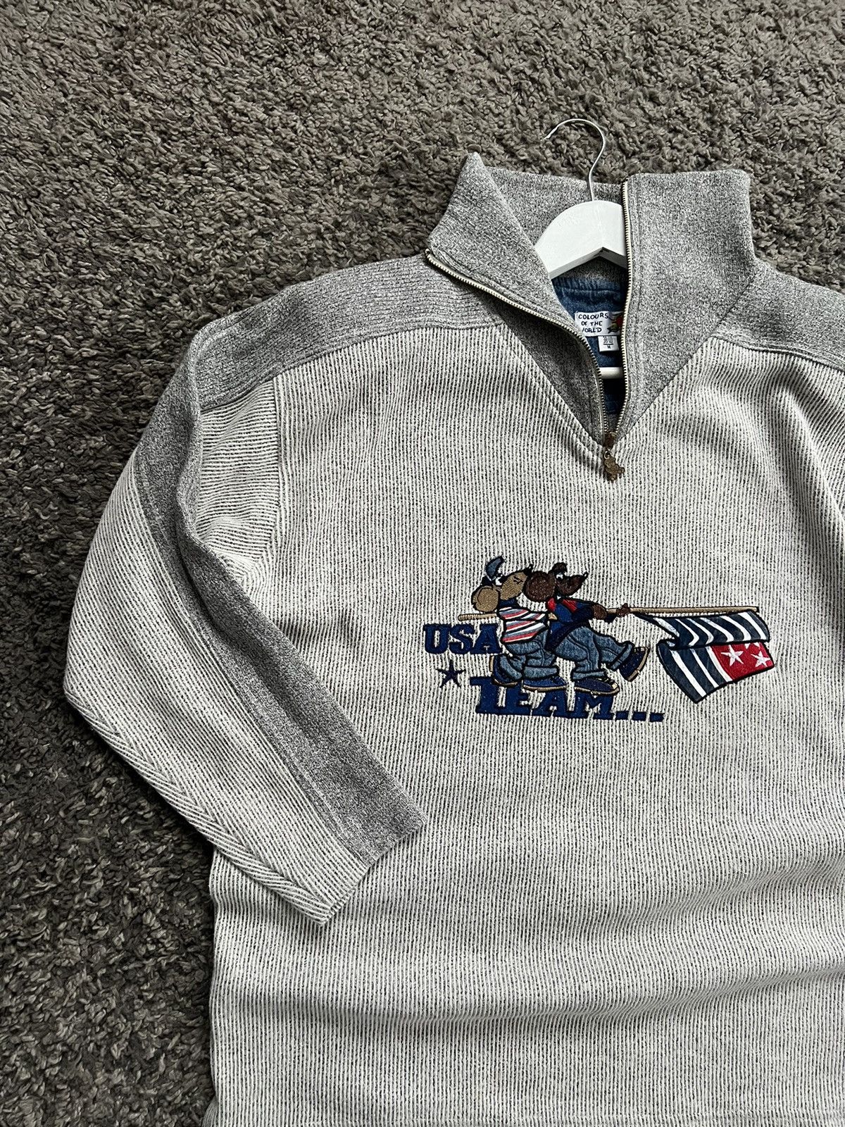 USA Olympics × Vintage USA olympic 1996 1/4 zip pullover Colours of the world Size US M / EU 48-50 / 2 - 2 Thumbnail