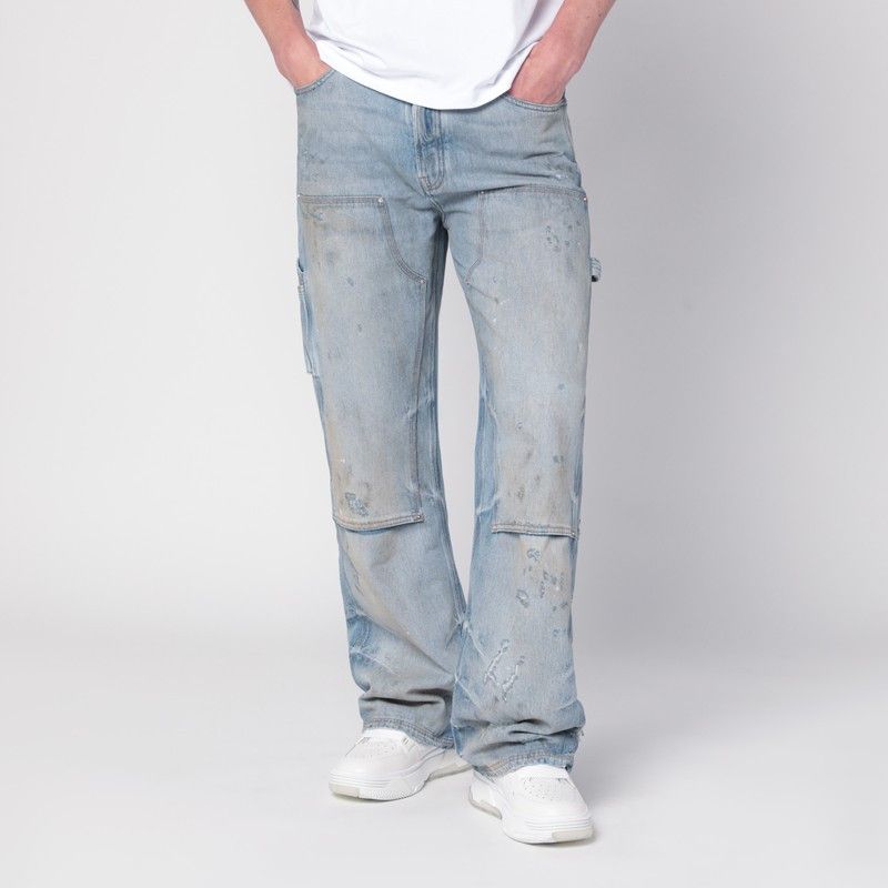 Amiri Amiri Jeans Carpenter Light Washed Blue Size US 32 / EU 48 - 1 Thumbnail