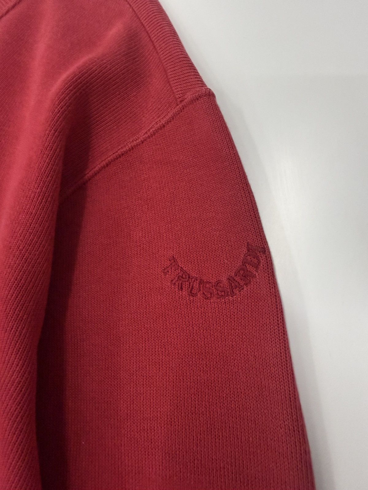Trussardi 🔥 Vintage 90's Trussardi Heavy Cotton Sweatshirt - 42 Size US S / EU 44-46 / 1 - 5 Thumbnail