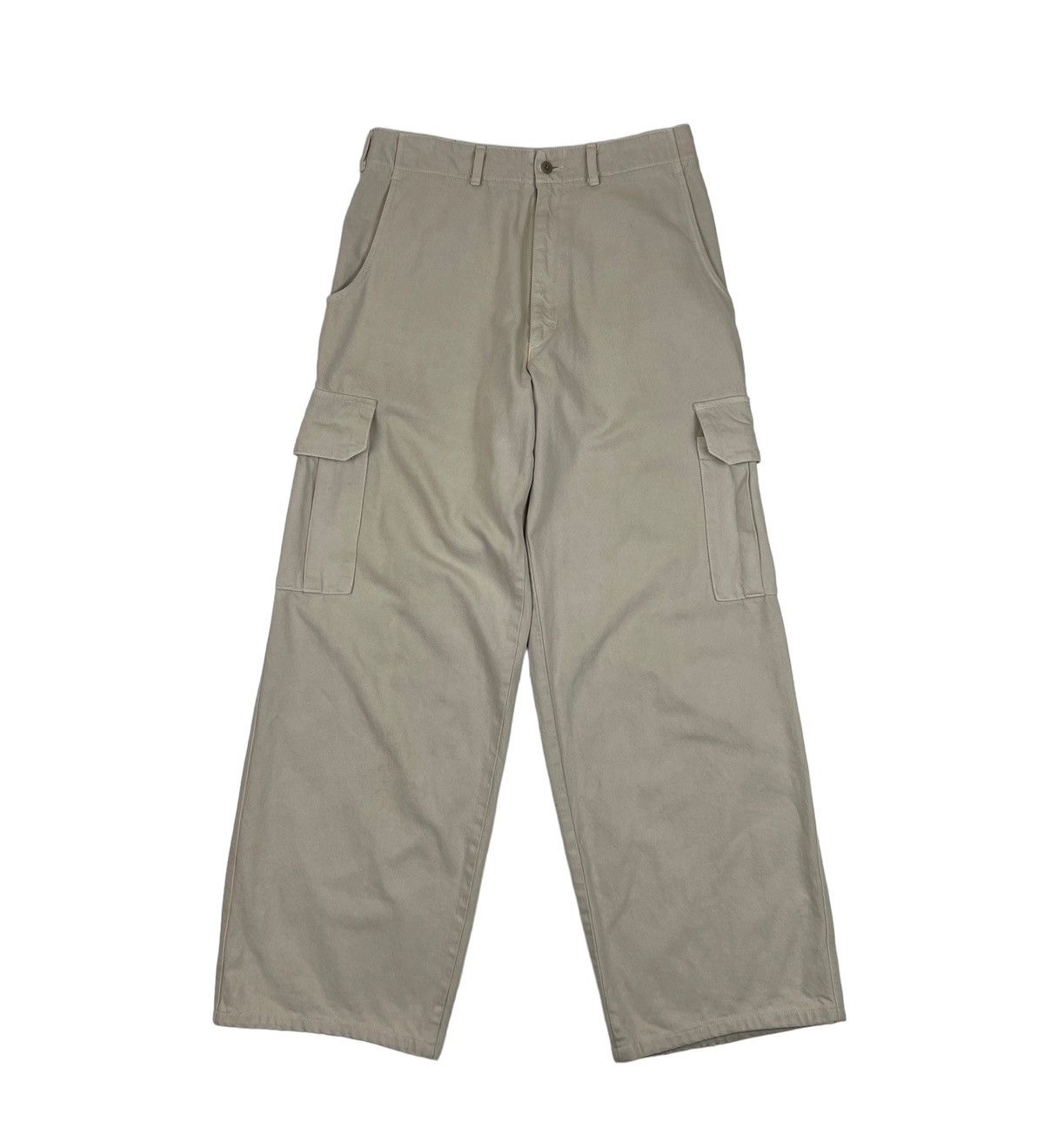 image of Peyton Place For Men (Ppfm) Baggy Style Cargo Pants in White (Size 31)