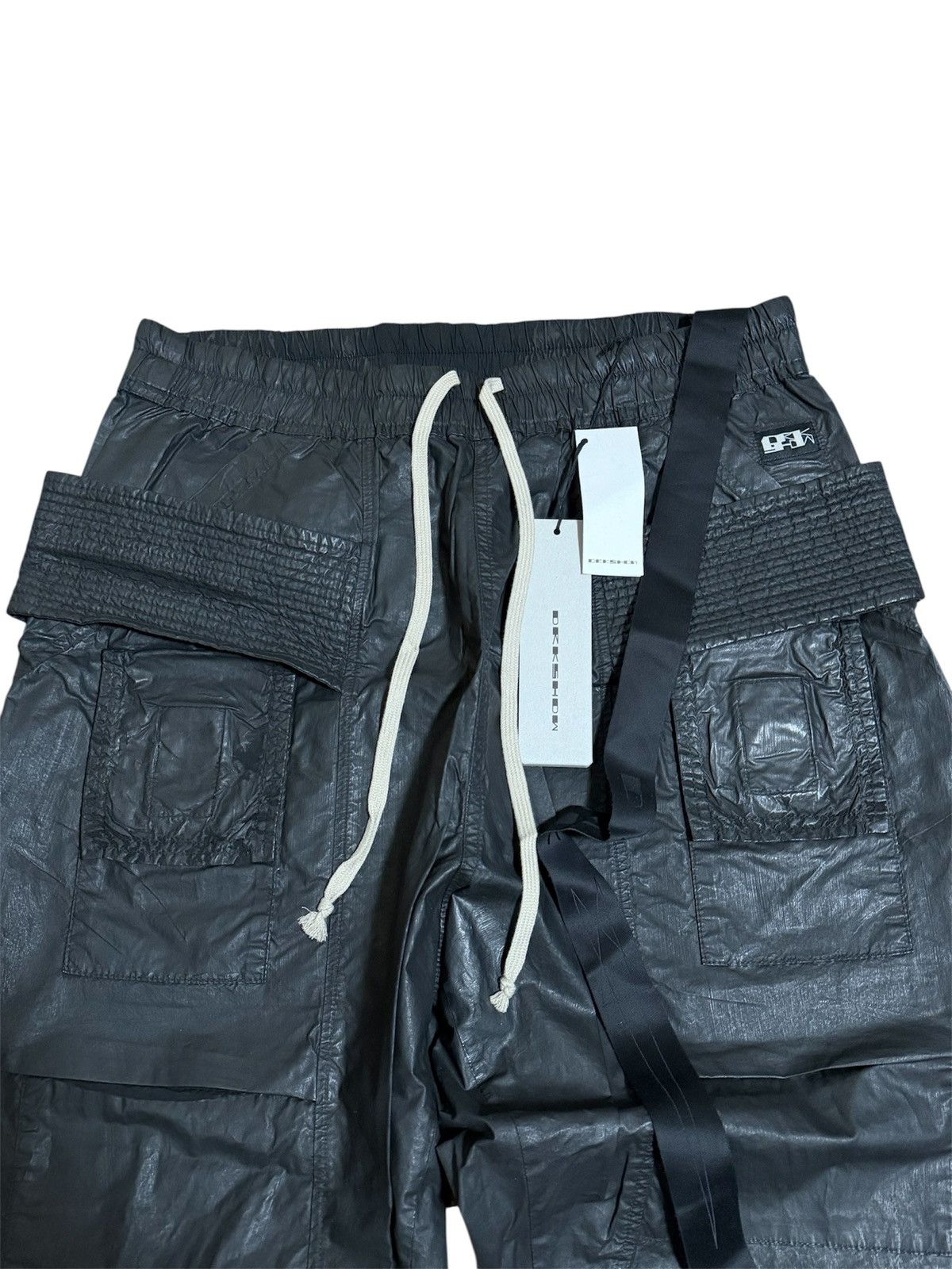 Rick Owens Drkshdw 🔥Rick Owens DRKSHDW Poplin Creatch Wax Cargo Cropped Pants Size US 32 / EU 48 - 5 Thumbnail