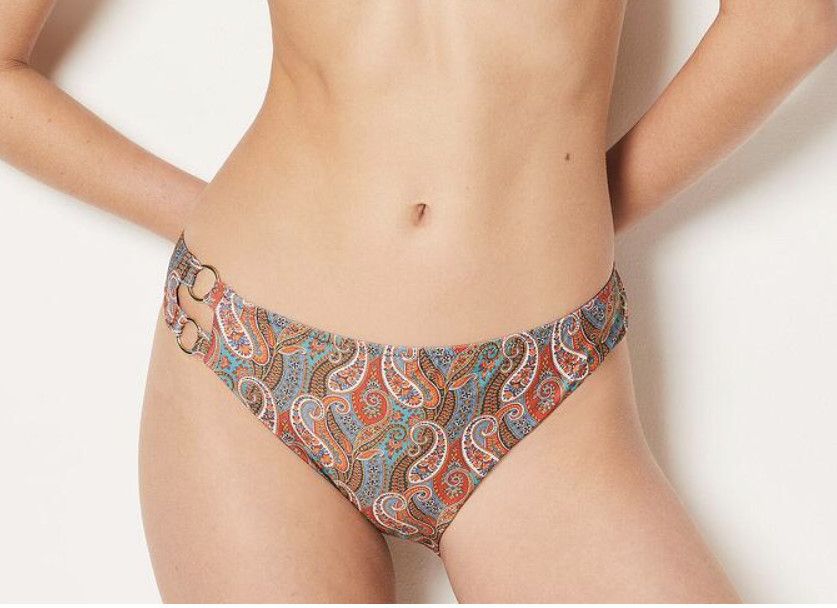 Other Etam Paisley Side Loops Bikini Swim Bottom ( S ) Size 27" / US 4 / IT 40 - 1 Thumbnail