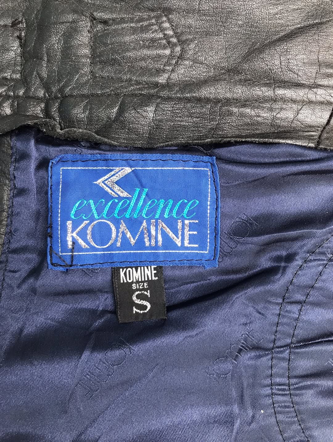 Japanese Brand 1980s Excellence Komine Biker Leather Pants Motorcycle Size US 27 - 6 Thumbnail