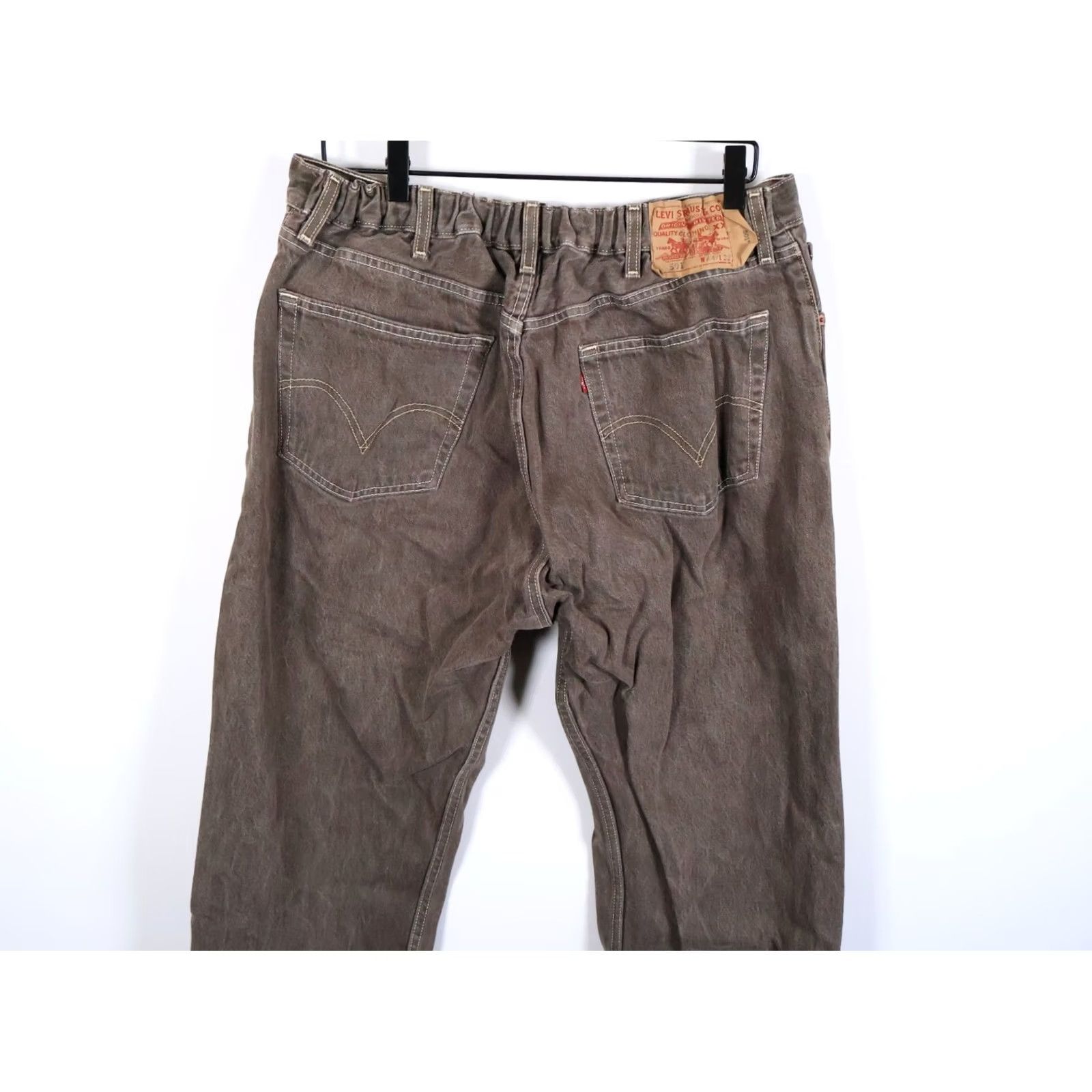 Levi's Levi's 501 Jeans Men's 32 x 29 Brown Button Fly Elastic Waist Straight 90s Vintage Gift 44/32 Size US 32 / EU 48 - 5 Thumbnail