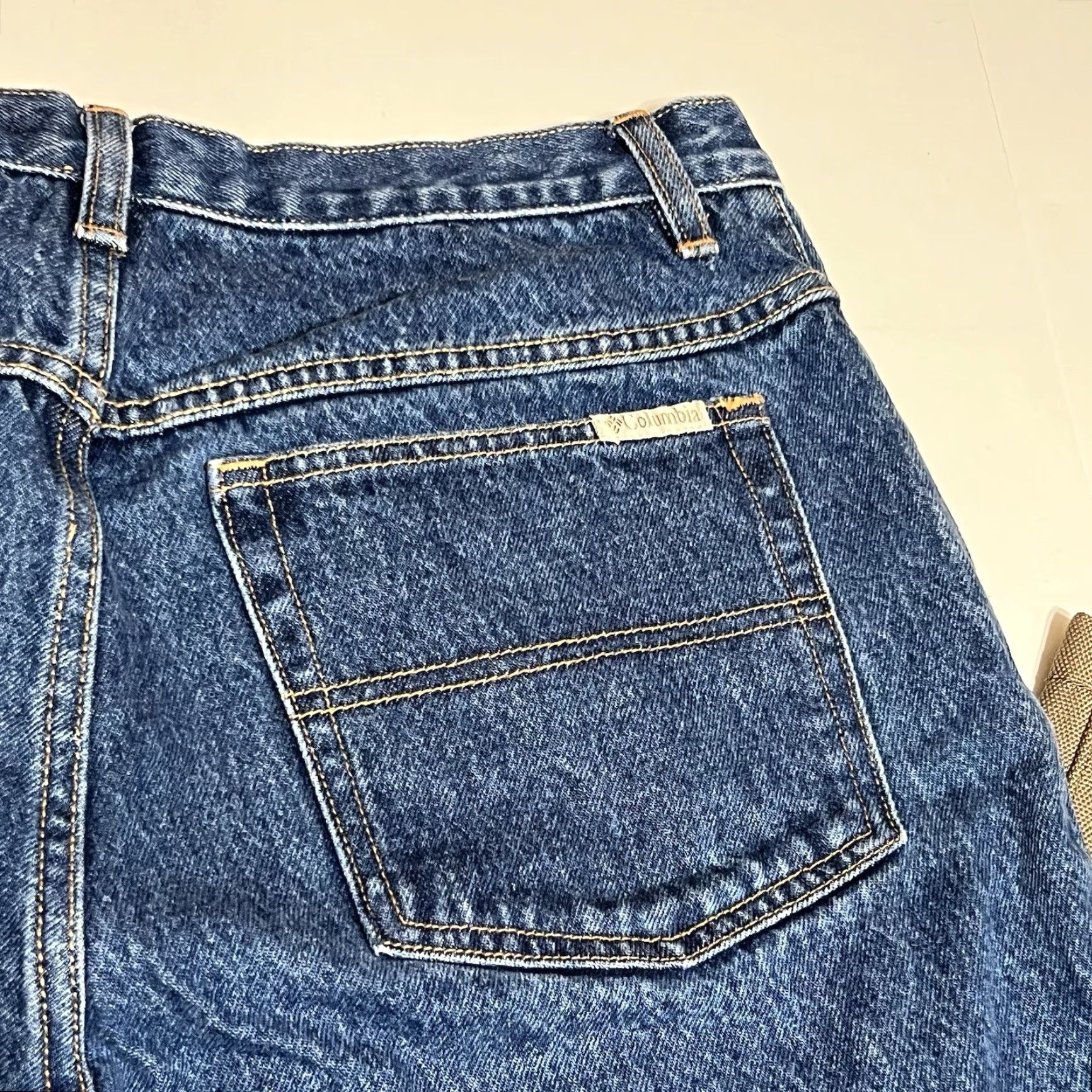 Vintage VTG Columbia Jeans Men’s 32x30 Belt Loops 5-Pocket Denim Hunting Solid Blue Regular Straight Pants Size US 32 / EU 48 - 8 Thumbnail