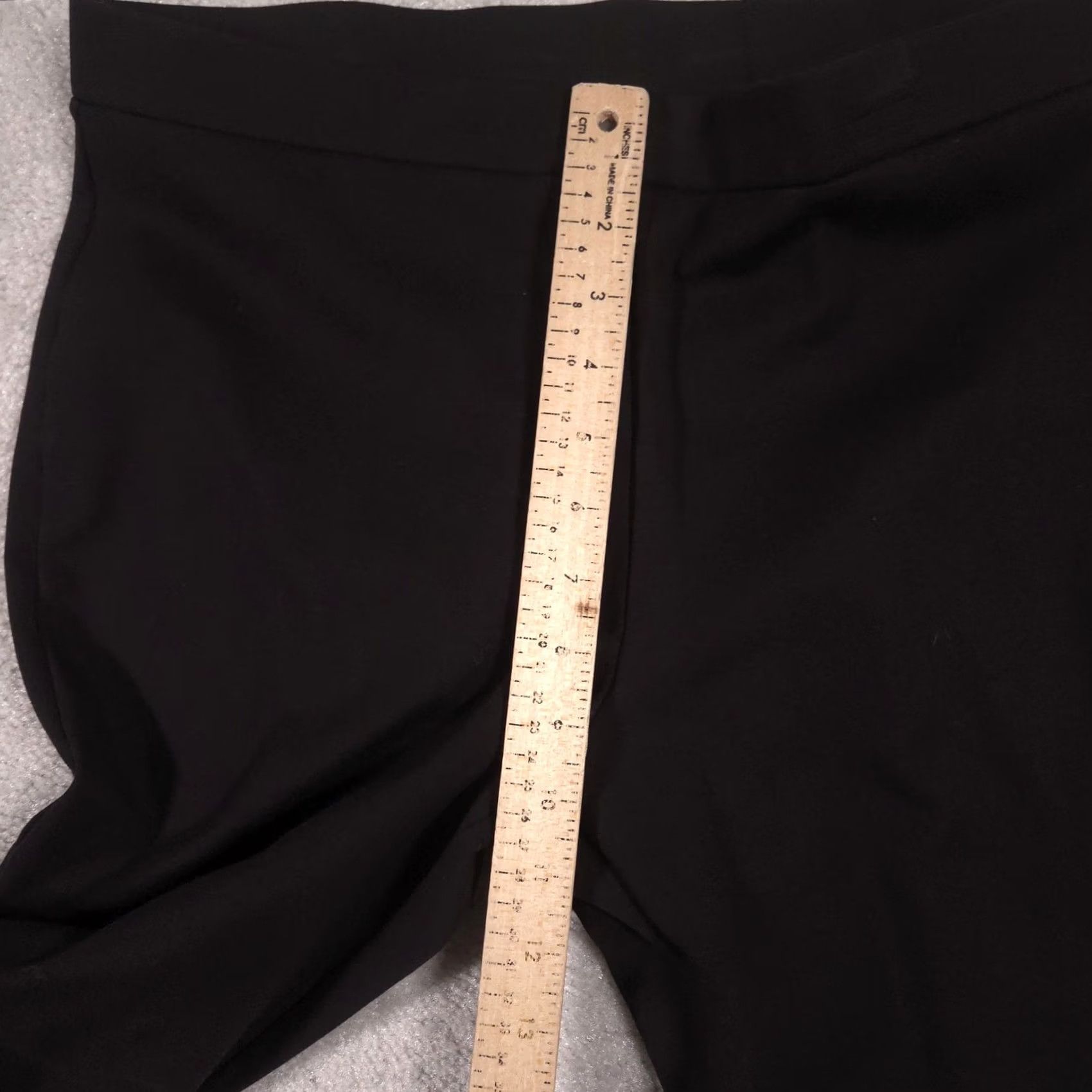 Vintage Chico's Dress Pants Womens 2 Black Ponte Slim Tapered Crop Pull On Stretch Work Dress Pants Woman SLIM PONTE Size 26" / US 2 / IT 38 - 6 Thumbnail