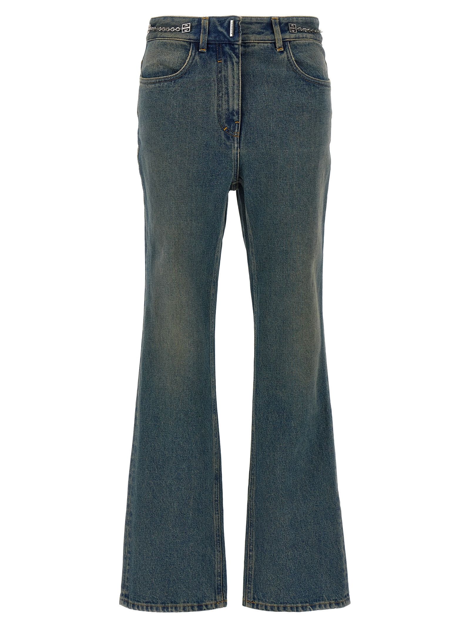 Givenchy Chain Jeans With Logo Size 28" / US 6 / IT 42 - 1 Thumbnail