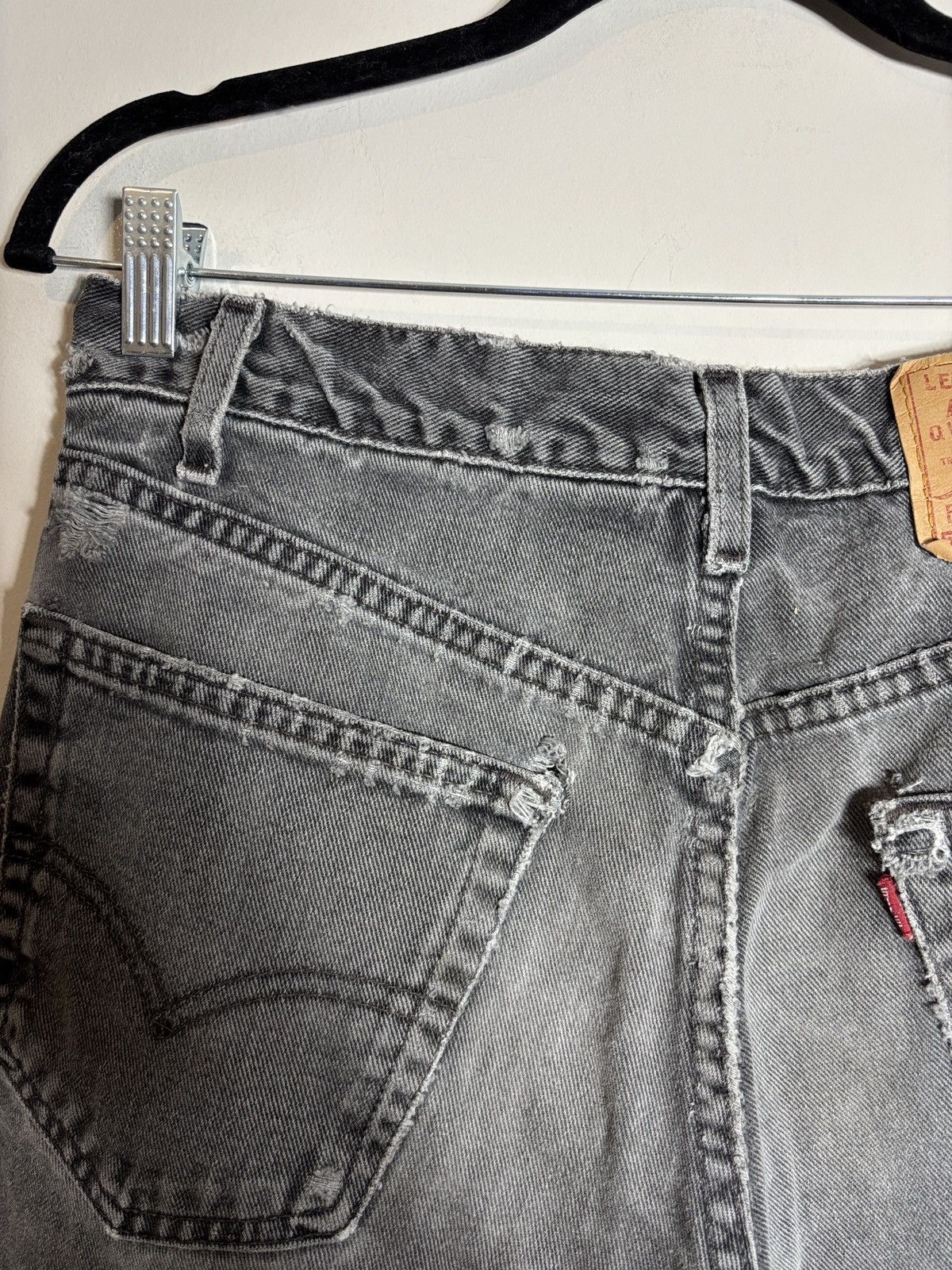 Levi's VTG 90s Levi's 550 Relaxed Jeans Mens 32x28 Black USA Denim Size US 32 / EU 48 - 6 Thumbnail