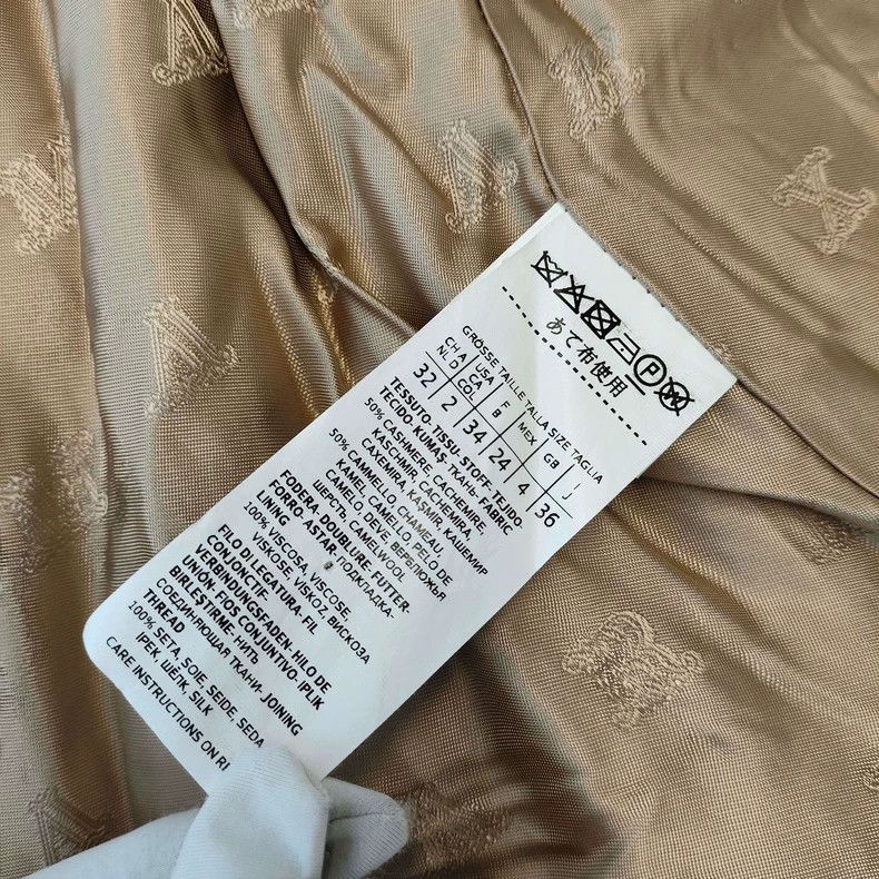 Max Mara Max Mara Beige cashmere coat Size S / US 4 / IT 40 - 4 Thumbnail