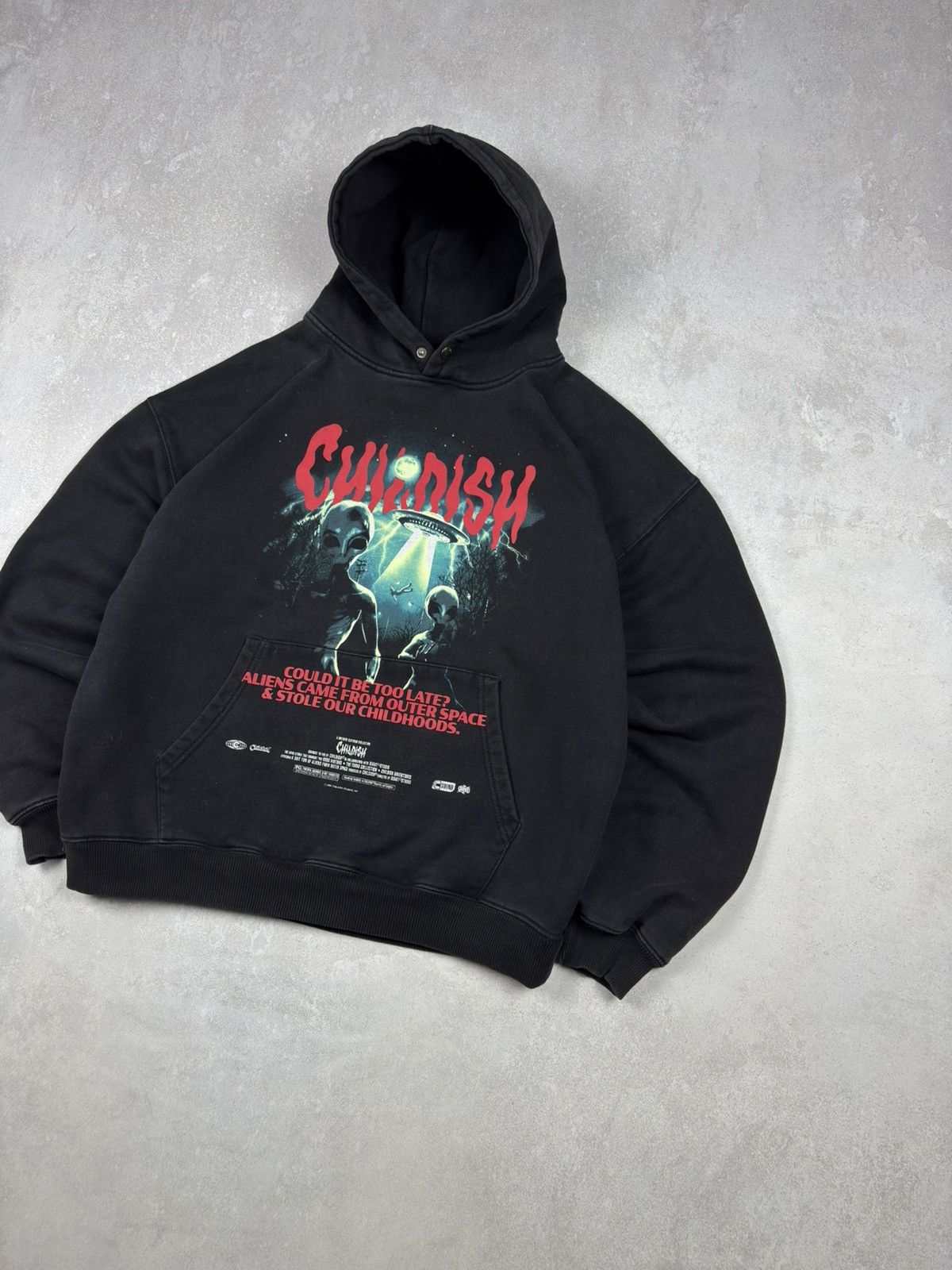 CHILDS Y2k Childish TGF UFO Alien Hoodie Oversized Limited Edition Size US M / EU 48-50 / 2 - 3 Thumbnail