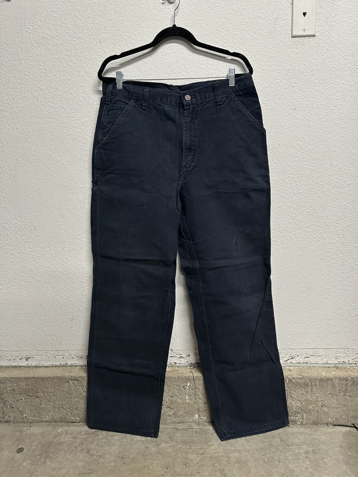 Carhartt Vintage Carhartt Navy pants 36 x 34 Size US 36 / EU 52 - 2 Thumbnail