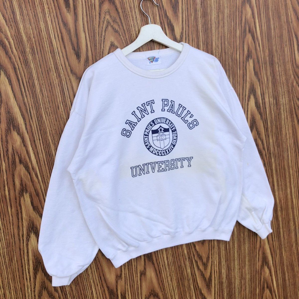 Vintage Vintage University Saint Pauls Sweatshirt Size US M / EU 48-50 / 2 - 2 Thumbnail