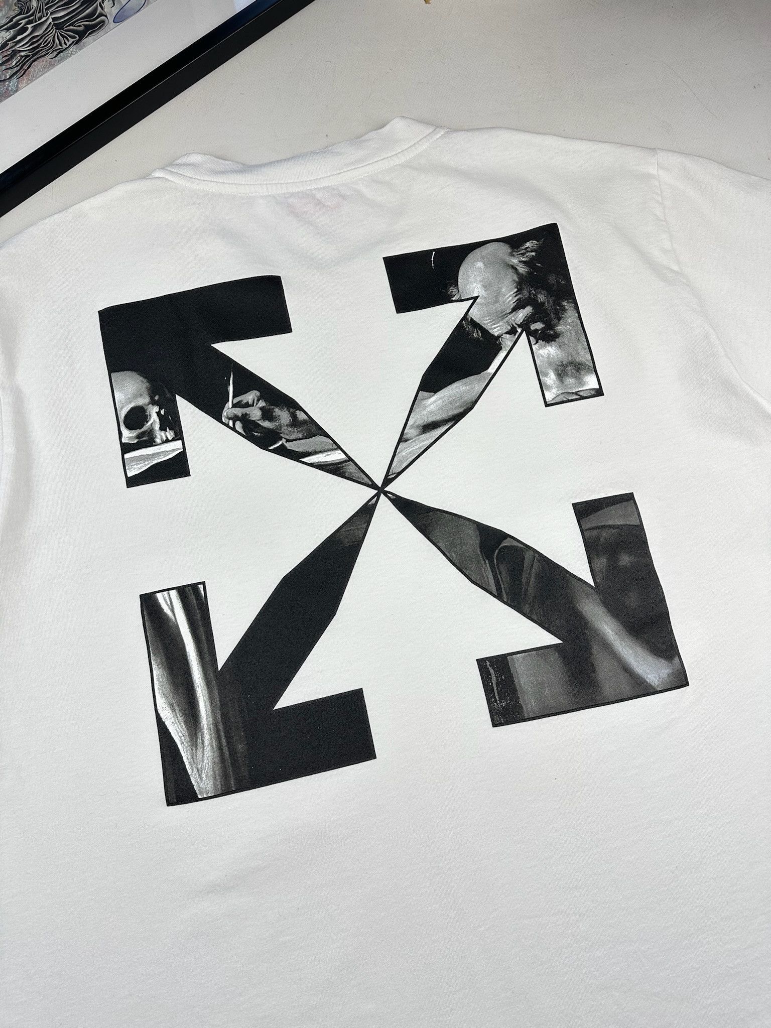 Off-White Off-White Caravaggio Tee White Size US XXL / EU 58 / 5 - 7 Thumbnail