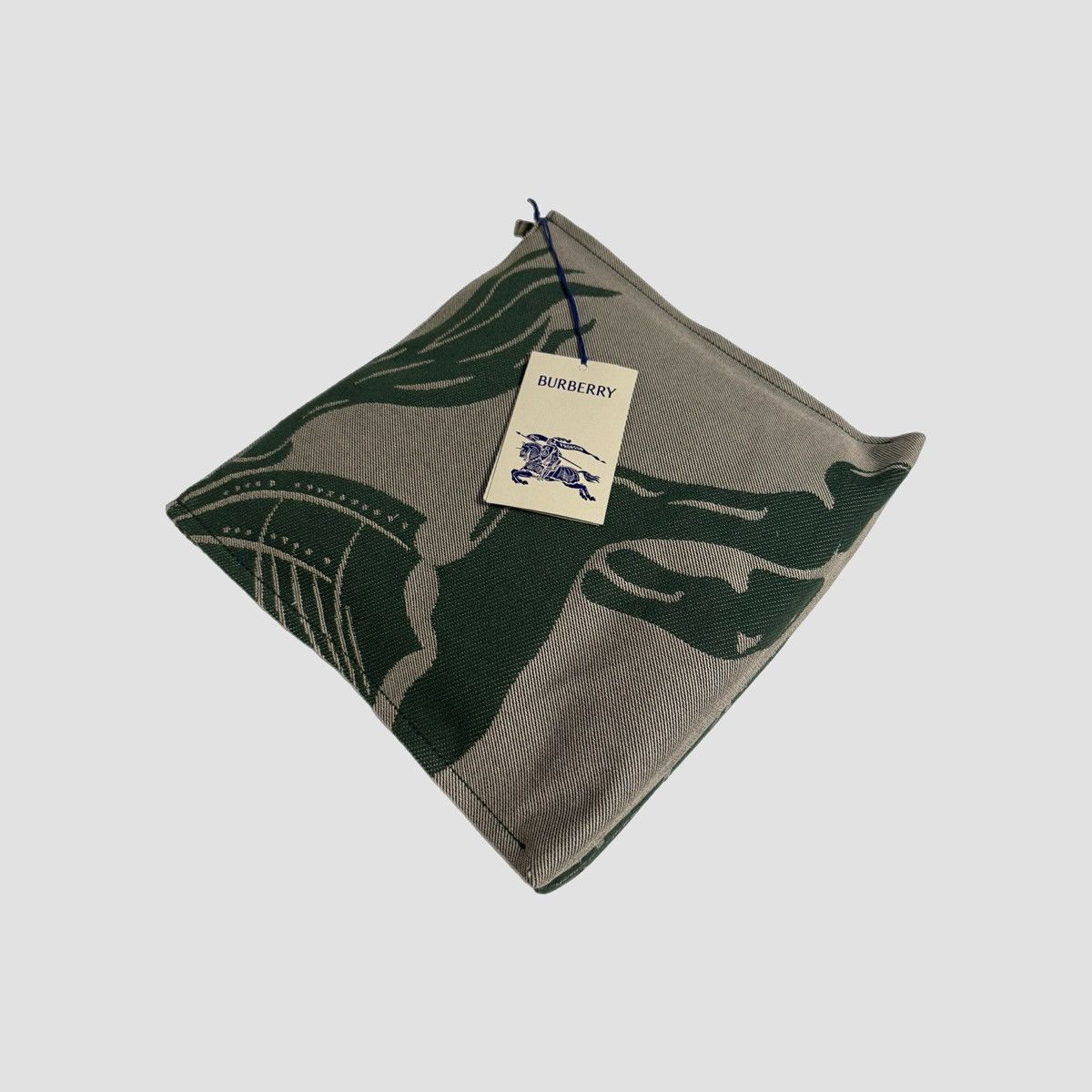 Burberry Burberry EKD Canvas Pouch Green Size ONE SIZE - 6 Thumbnail