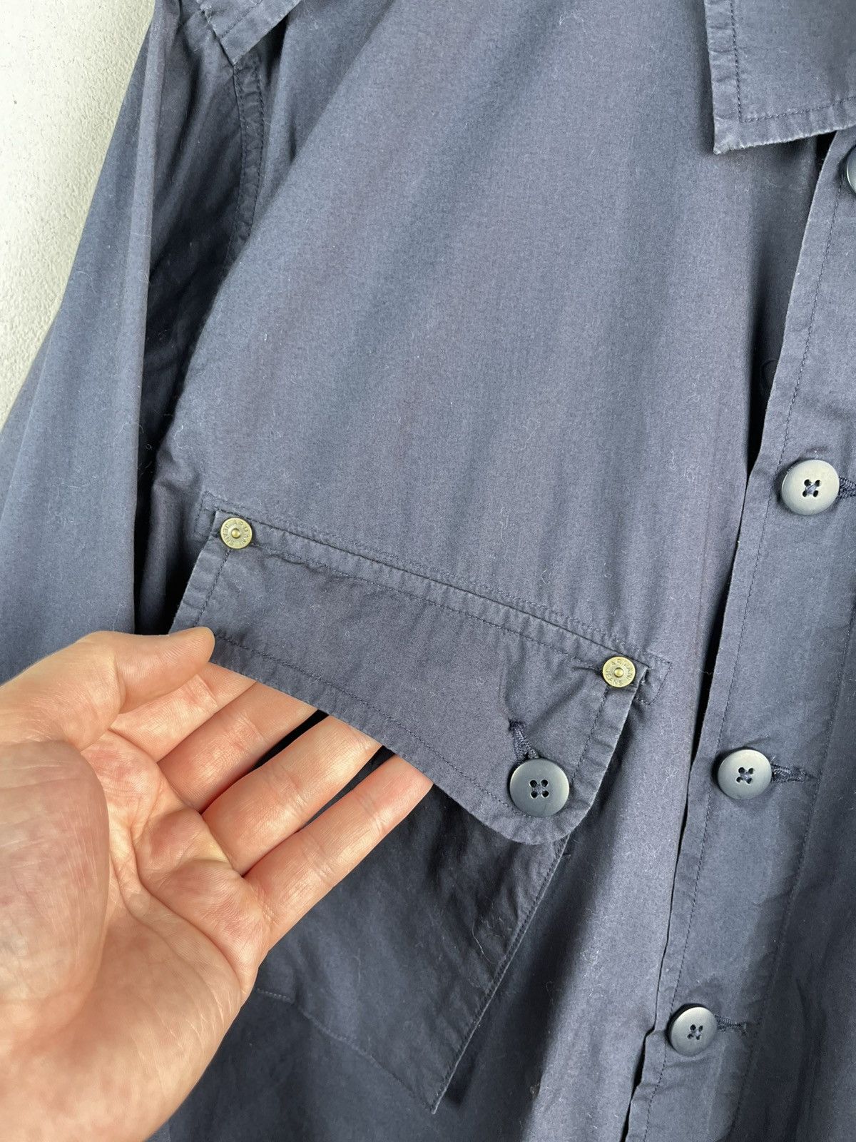 Giorgio Armani Armani Jeans Vintage Utility Military Navy Zip Shirt Size M Size US M / EU 48-50 / 2 - 7 Thumbnail